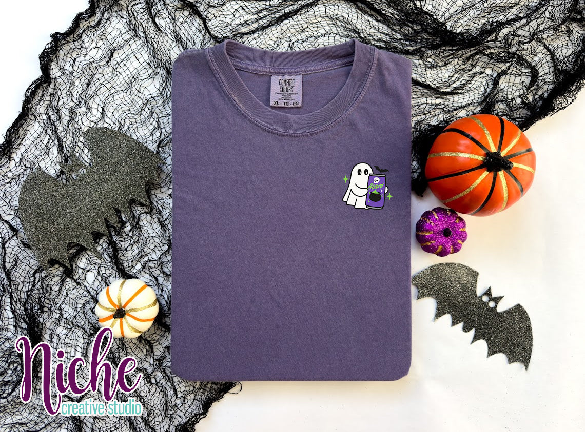 -HAL8406 Ghost with Drink Decal