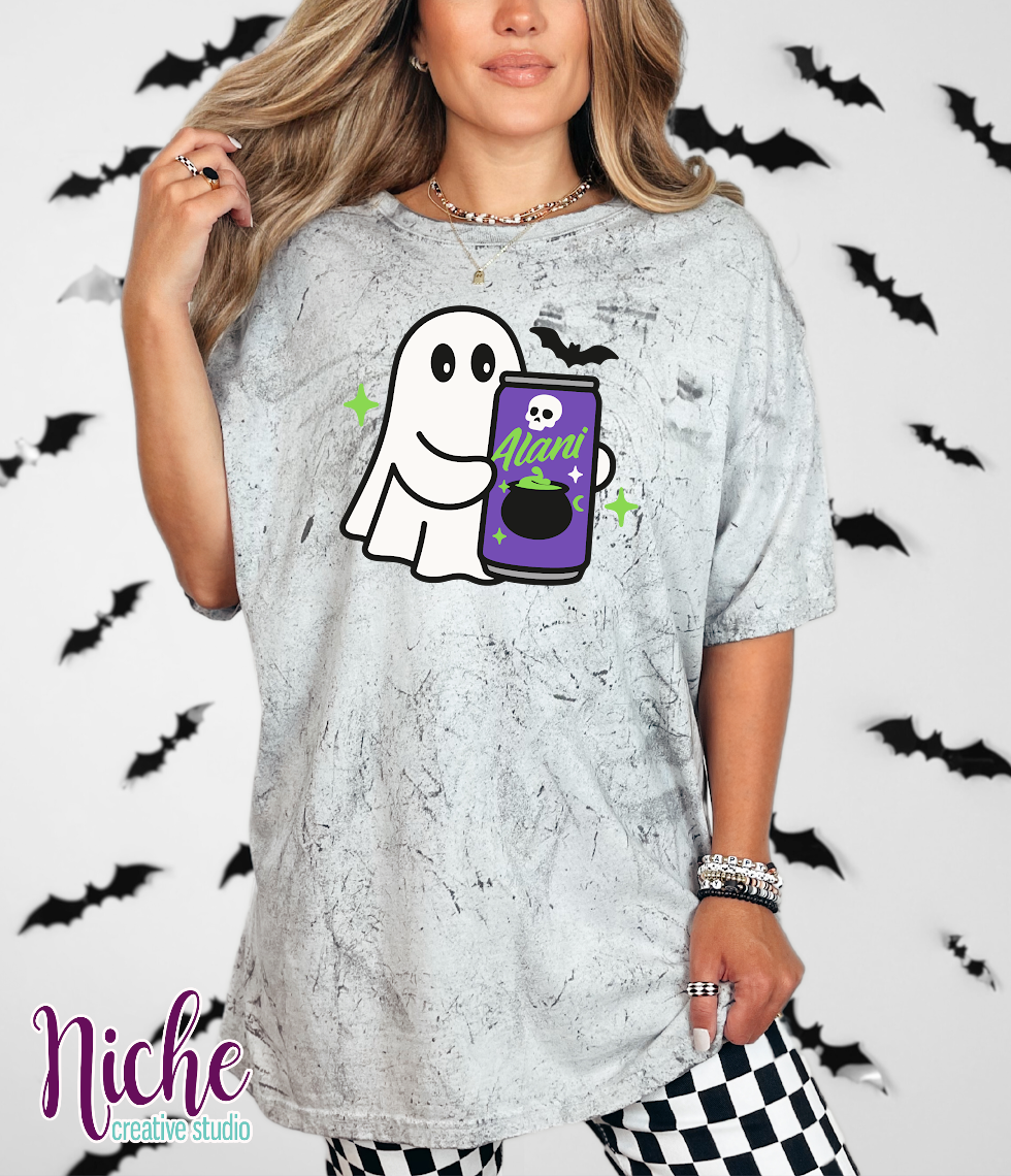 -HAL8406 Ghost with Drink Decal