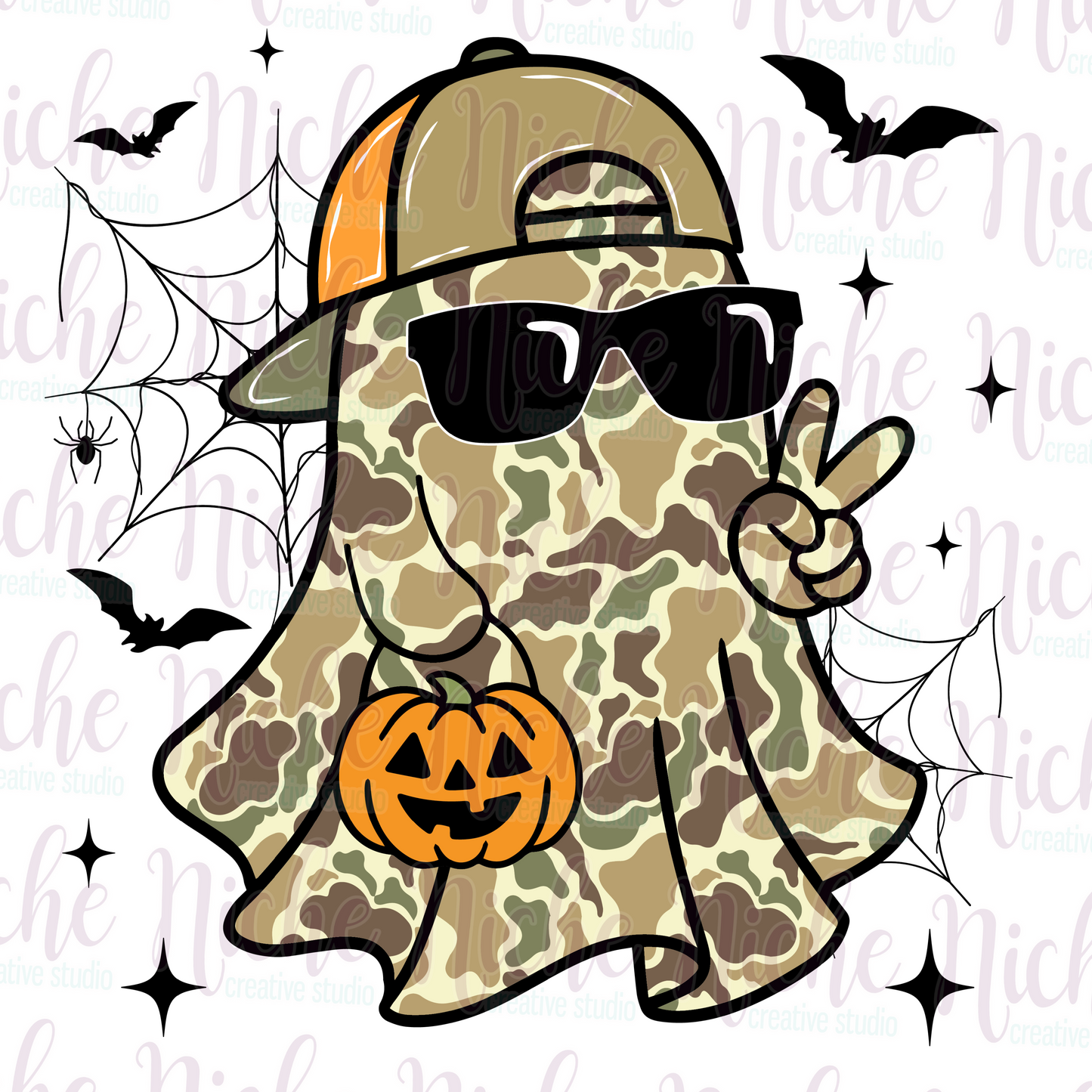 -HAL8453 Camo Ghost Decal