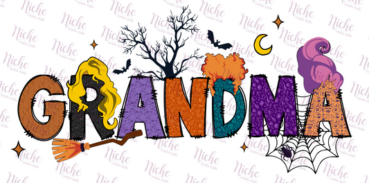 -HAL861 Grandma Names Halloween Decal