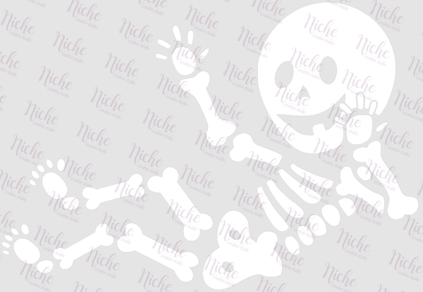 -HAL863 Skeleton Baby Decal