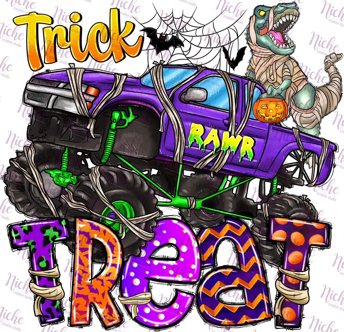 -HAL918 Trick Raw Treat Decal