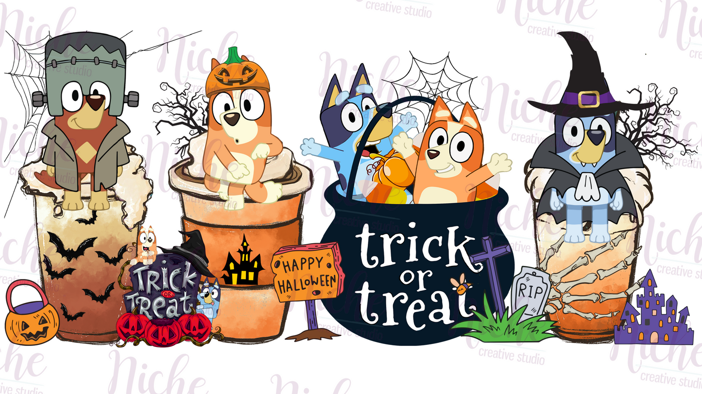 -HAL991 Blue Halloween Decal