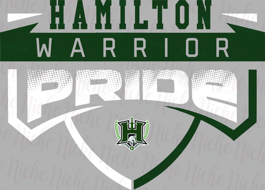 -HAM8266 Hamilton Warrior Pride Decal