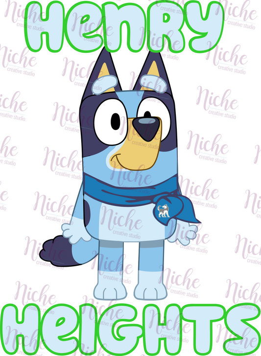 -HHE2580 Bluey Henry Heights Decal