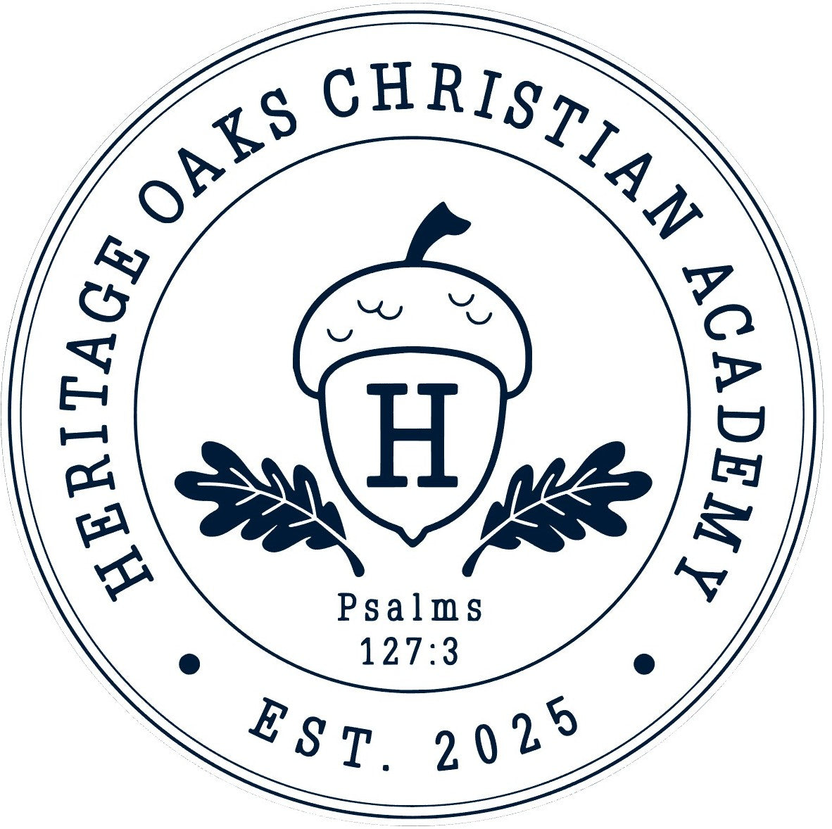 Heritage Oaks Christian Academy - Car Window Decal
