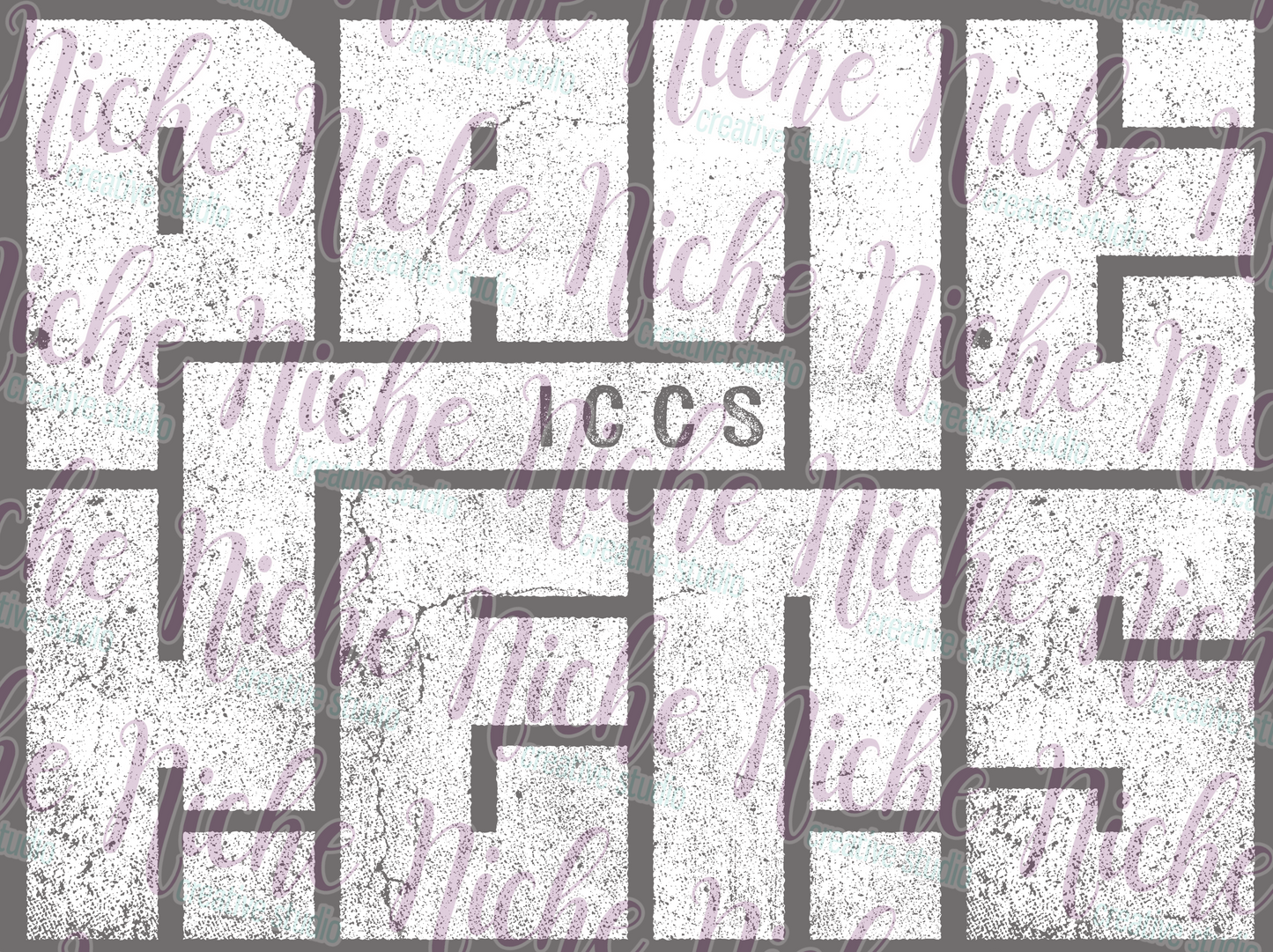 -ICCS8261 Grunge School Distressed Panthers Decal