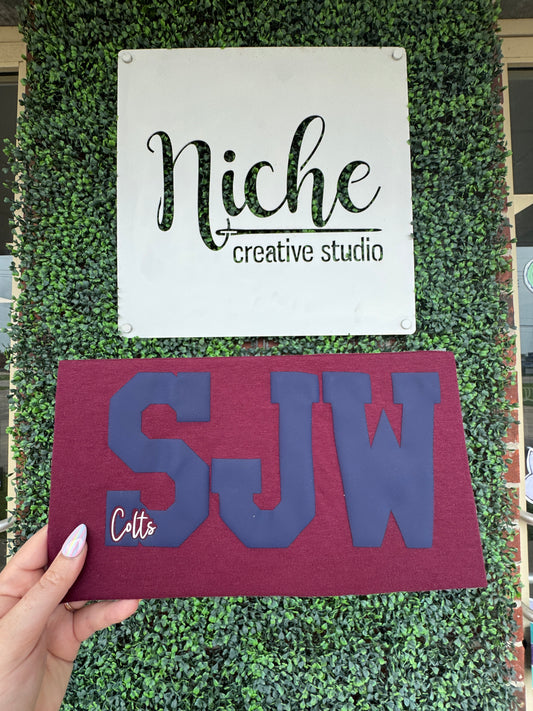 SJW Colts Puff Vinyl Decal