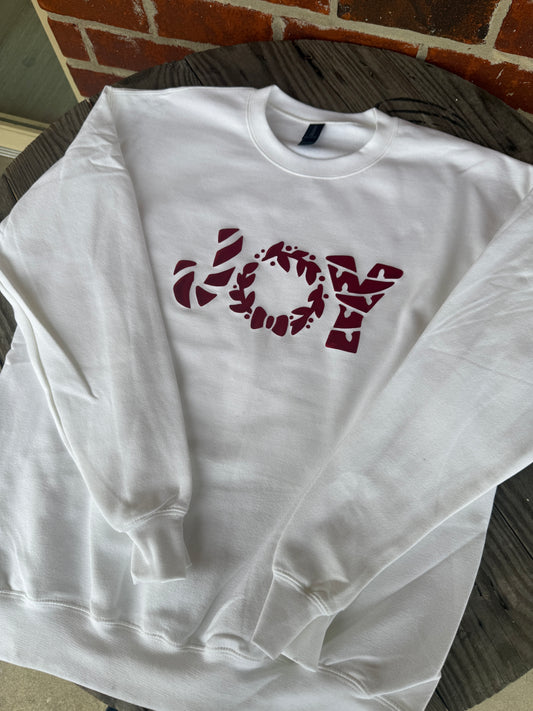 Joy Christmas Puff Sweatshirt