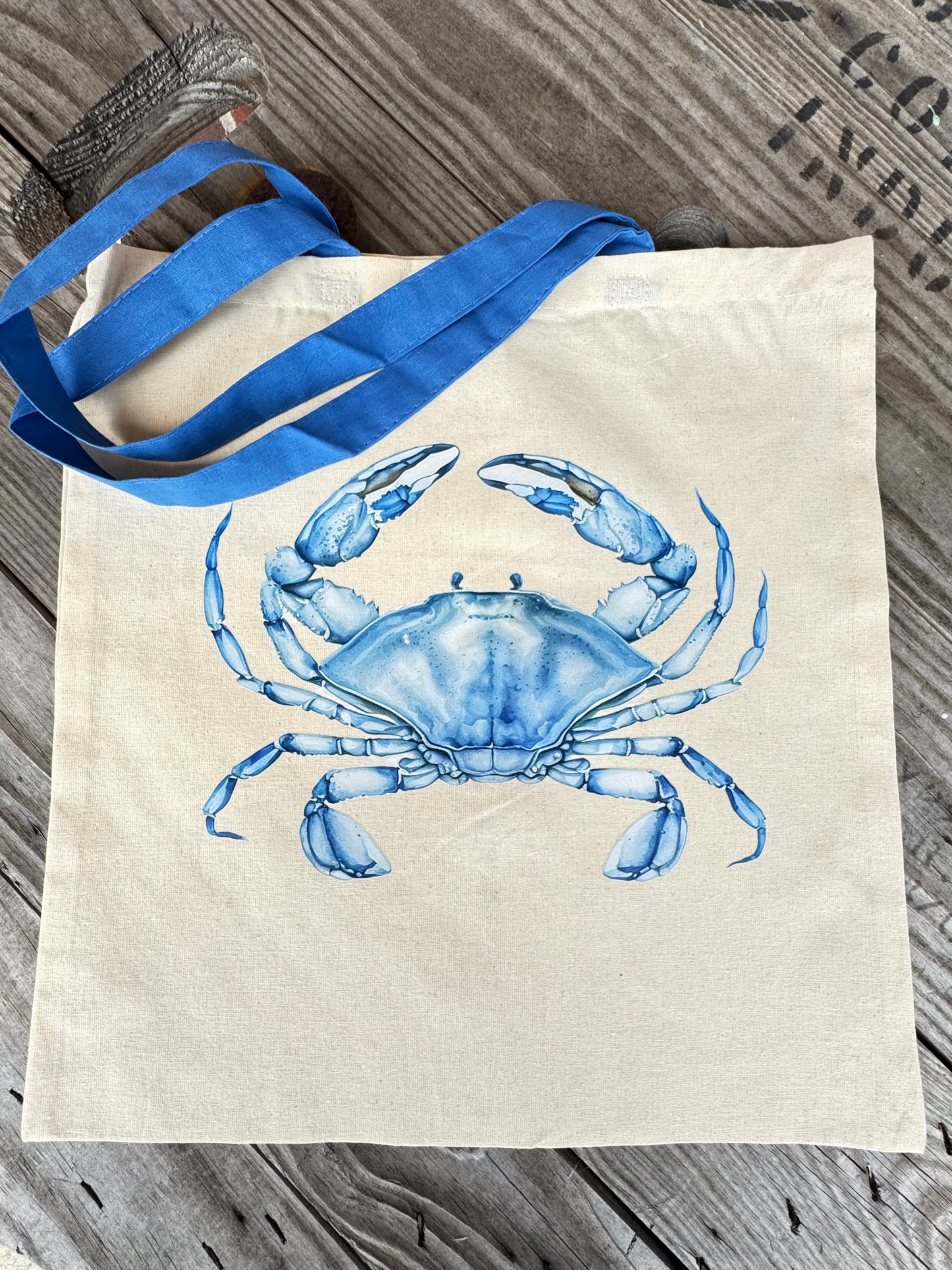 Economical Tote with Colored Handles