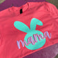 - MAMA BUNNY Puff Vinyl Decal