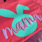 - MAMA BUNNY Puff Vinyl Decal