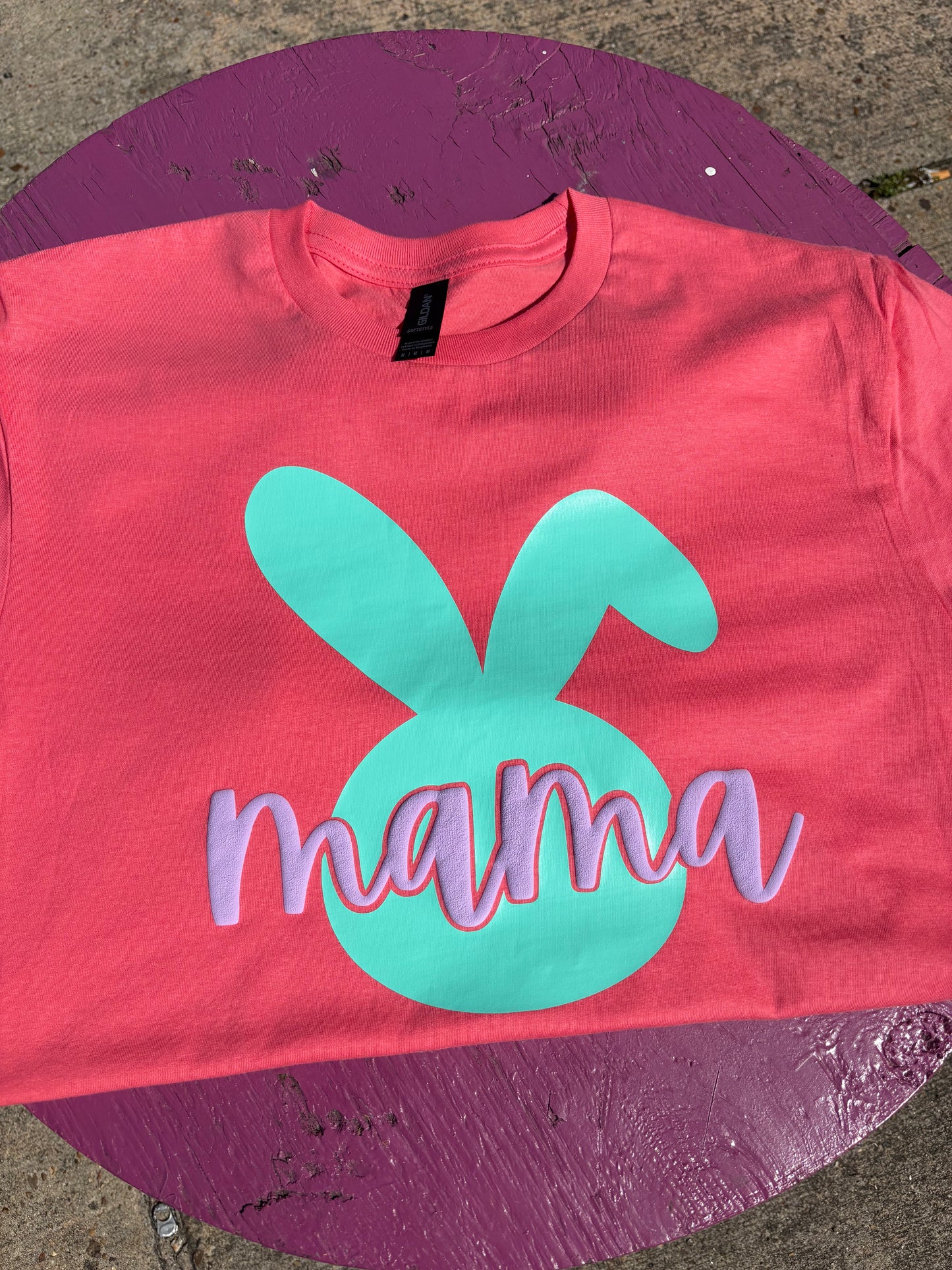 - MAMA BUNNY Puff Vinyl Decal