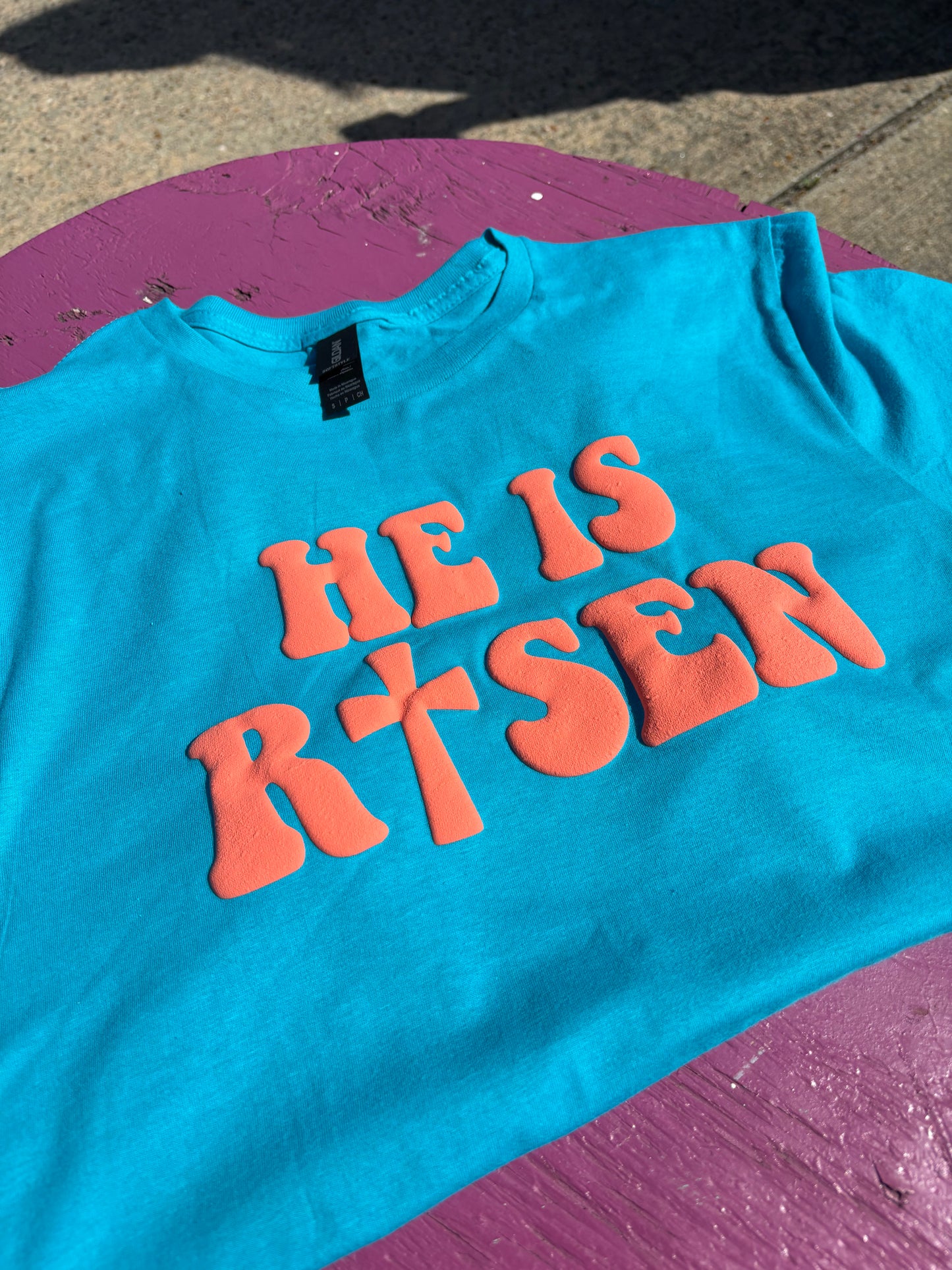 - HE IS RISEN Puff Vinyl Decal