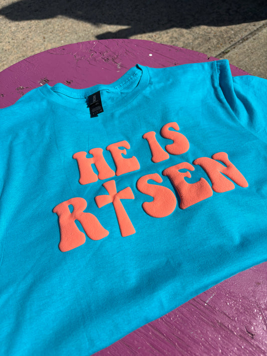 - HE IS RISEN Puff Vinyl Decal