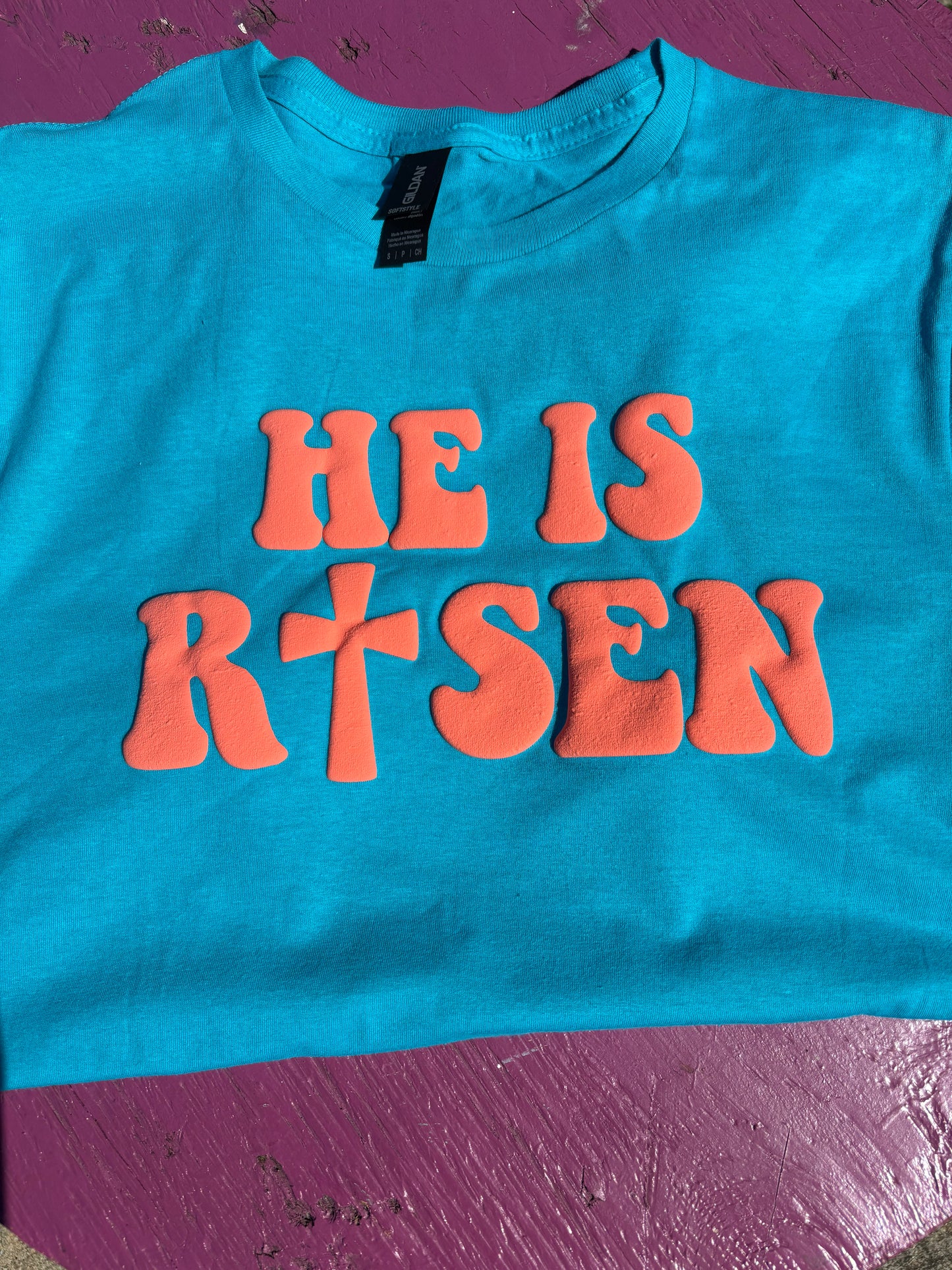 - HE IS RISEN Puff Vinyl Decal