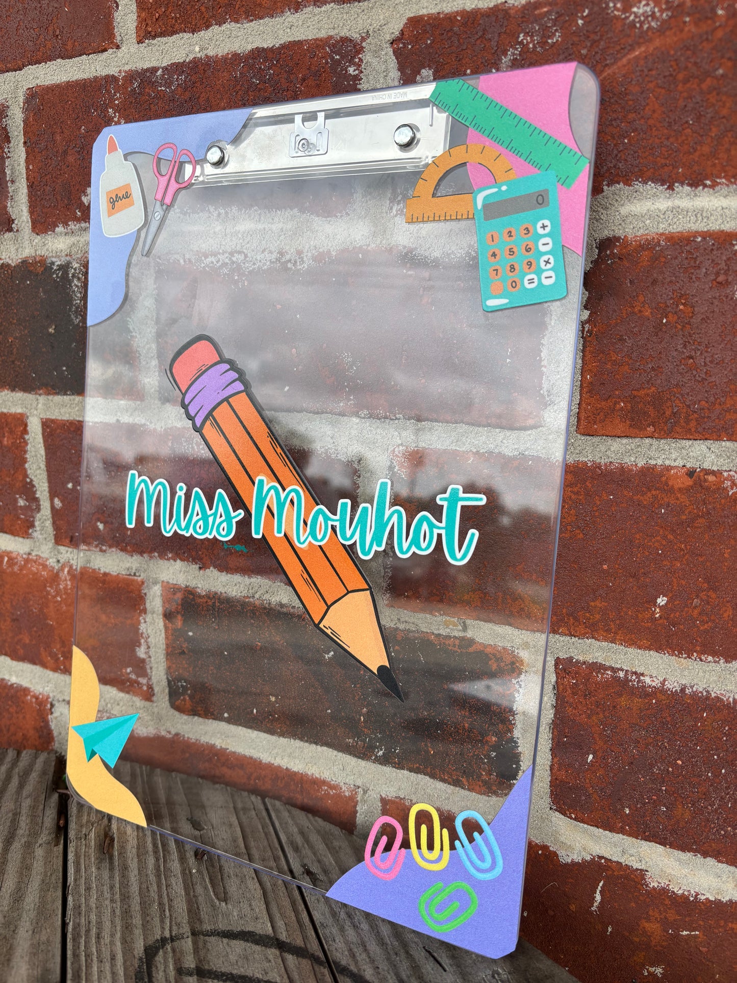 Teacher Clipboard and Eraser Combo