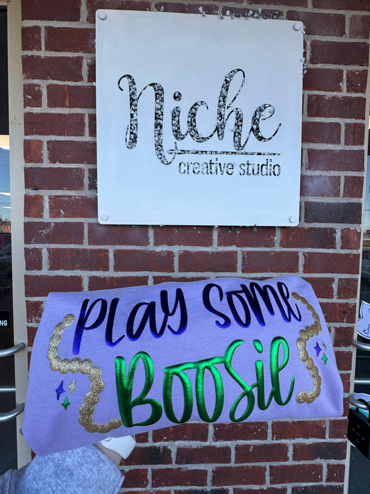 Play Some Mardi Gras Puff Decal