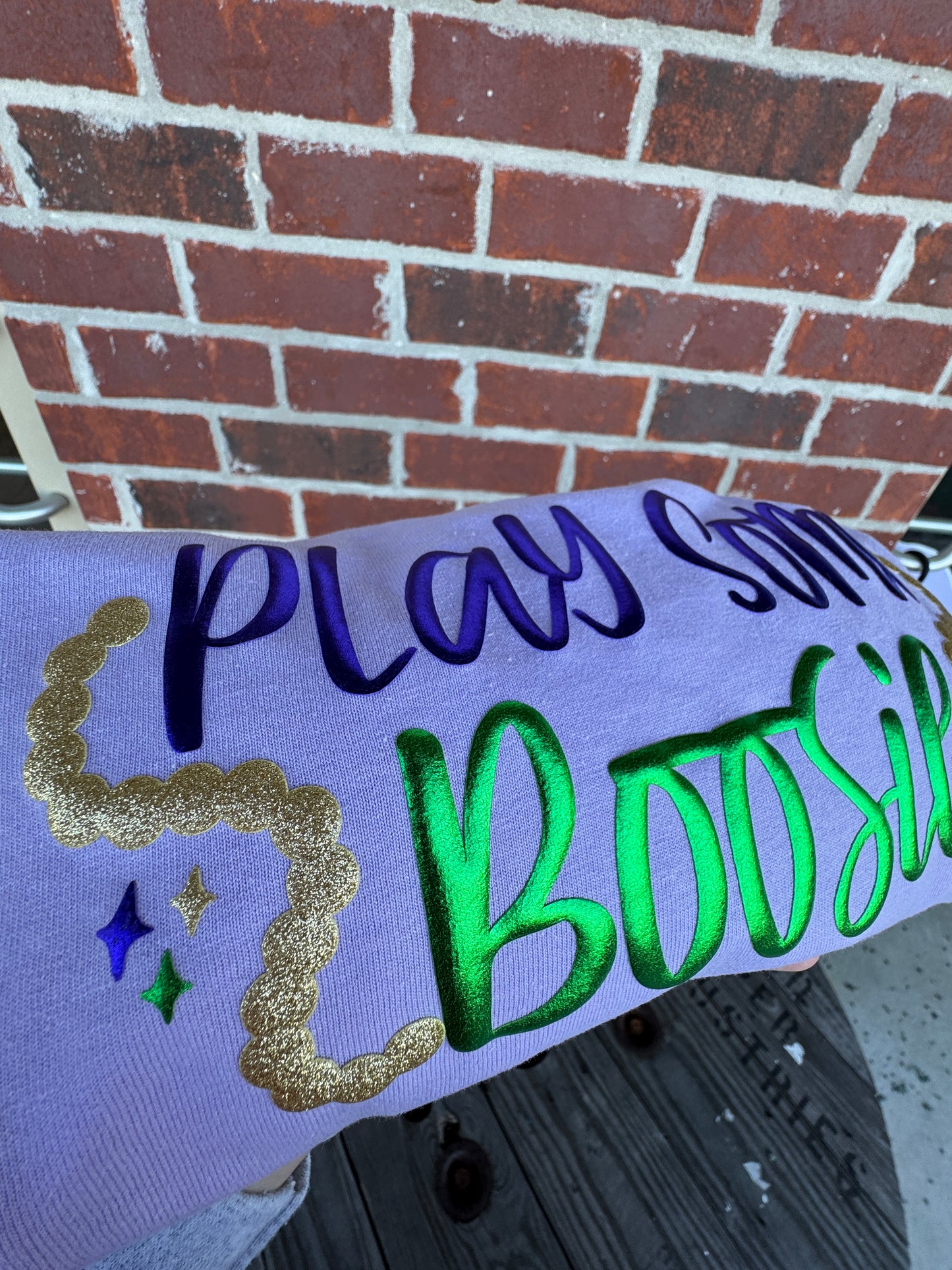 Play Some Mardi Gras Puff Decal