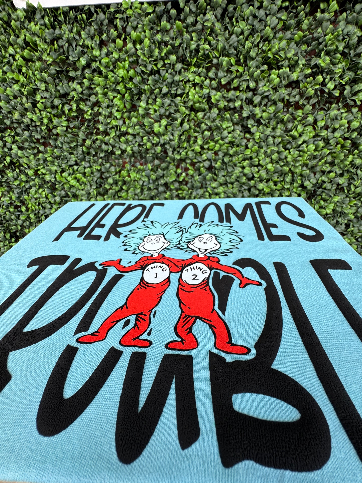 Here Comes Trouble Puff Decal