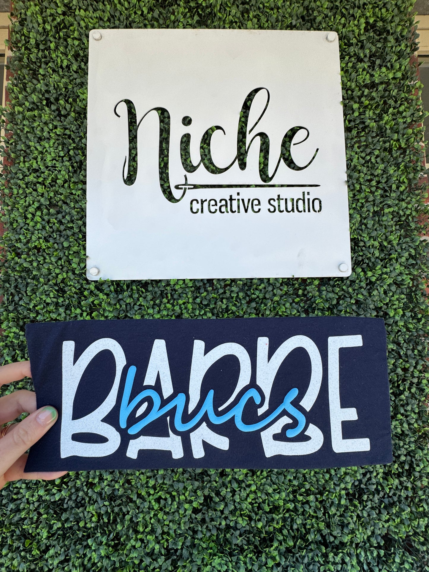 Barbe Glitter Puff Vinyl Decal