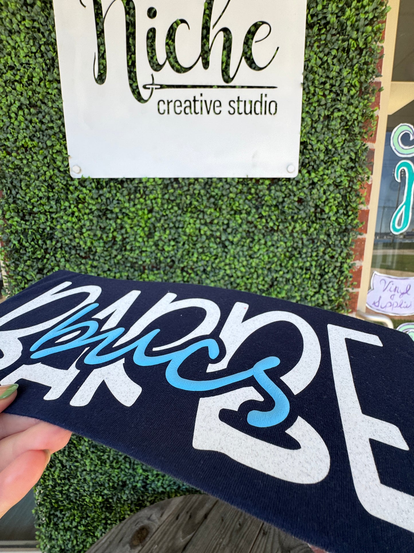 Barbe Glitter Puff Vinyl Decal