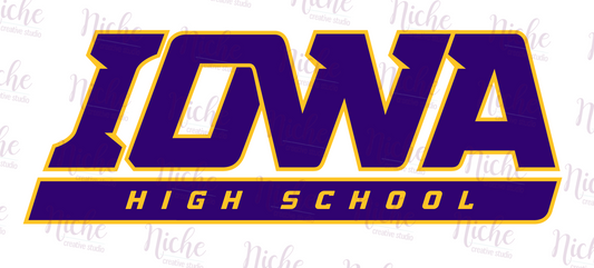 -IOW1957 Iowa High School Decal