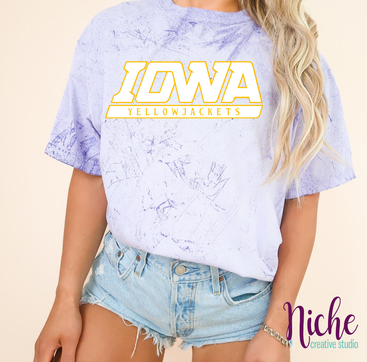 -IOW3360 Iowa Yellow Jackets Decal