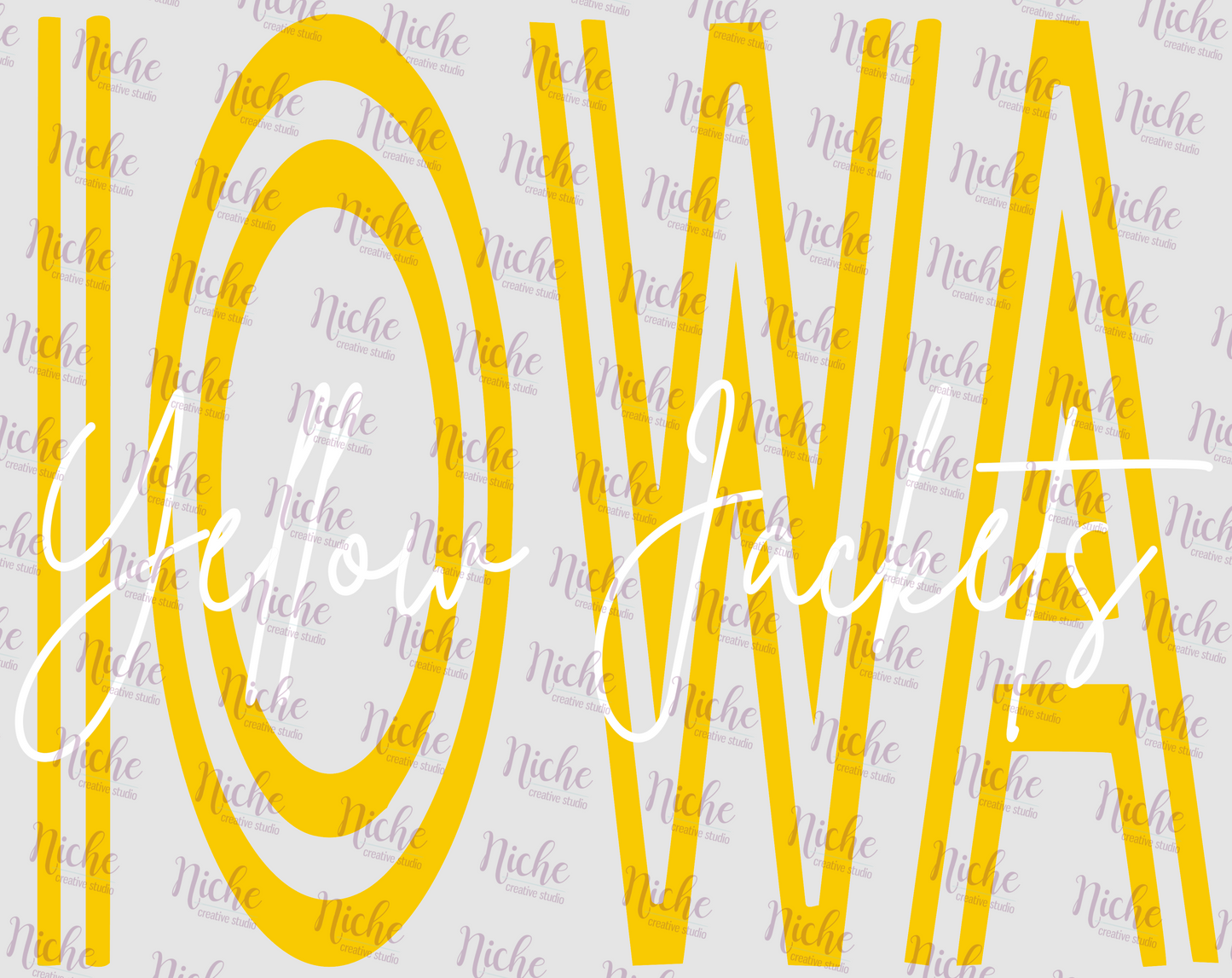 - IOW599 Iowa Stacked Decal