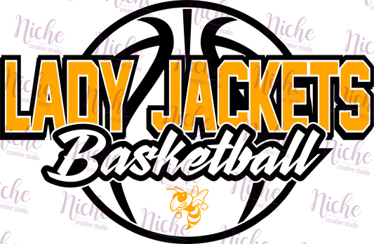 -IOW6014 Lady Jackets Basketball Decal