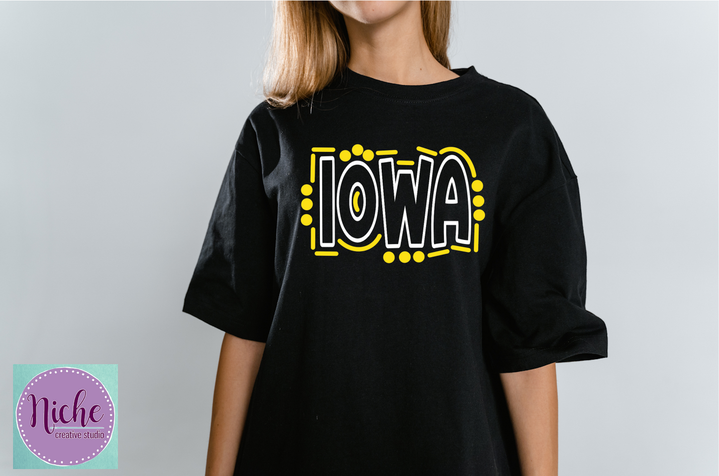 -IOW8253 Iowa Doodle Decal