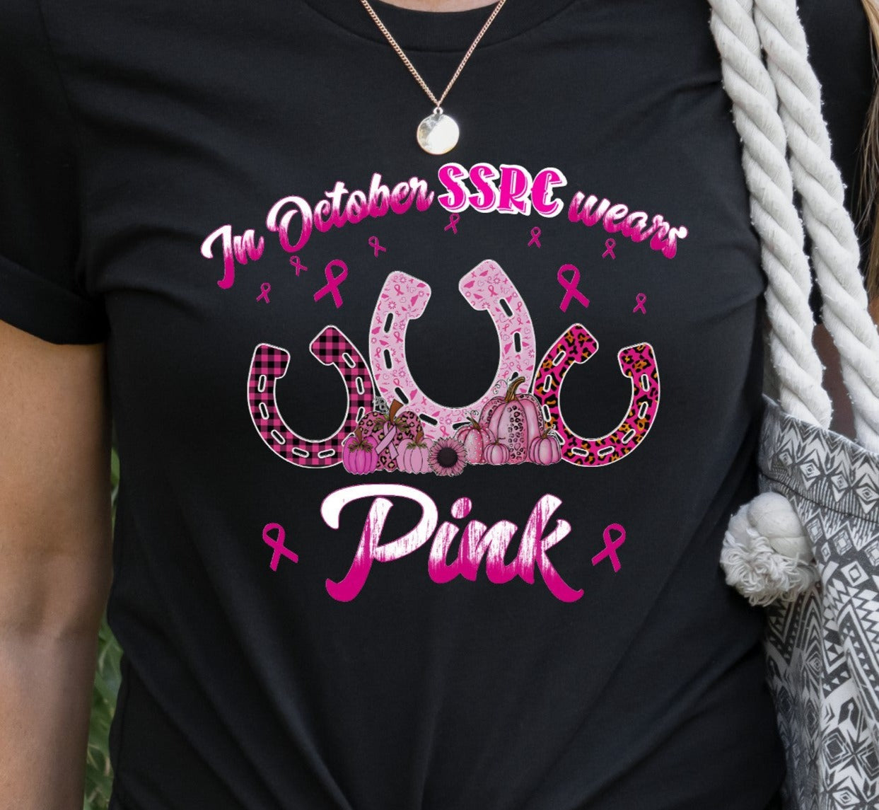 # Custom Product for Silver Spur Riding Club- In October SSRC wears Pink