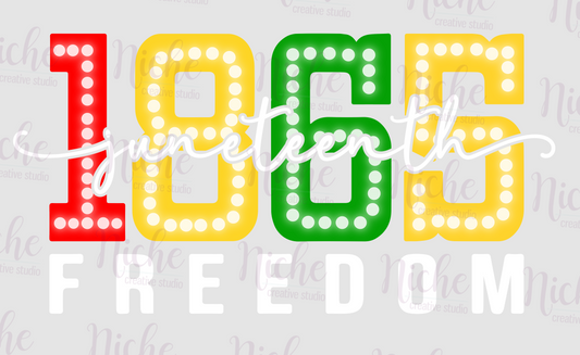 -JUN1862 Juneteenth 1865 Decal