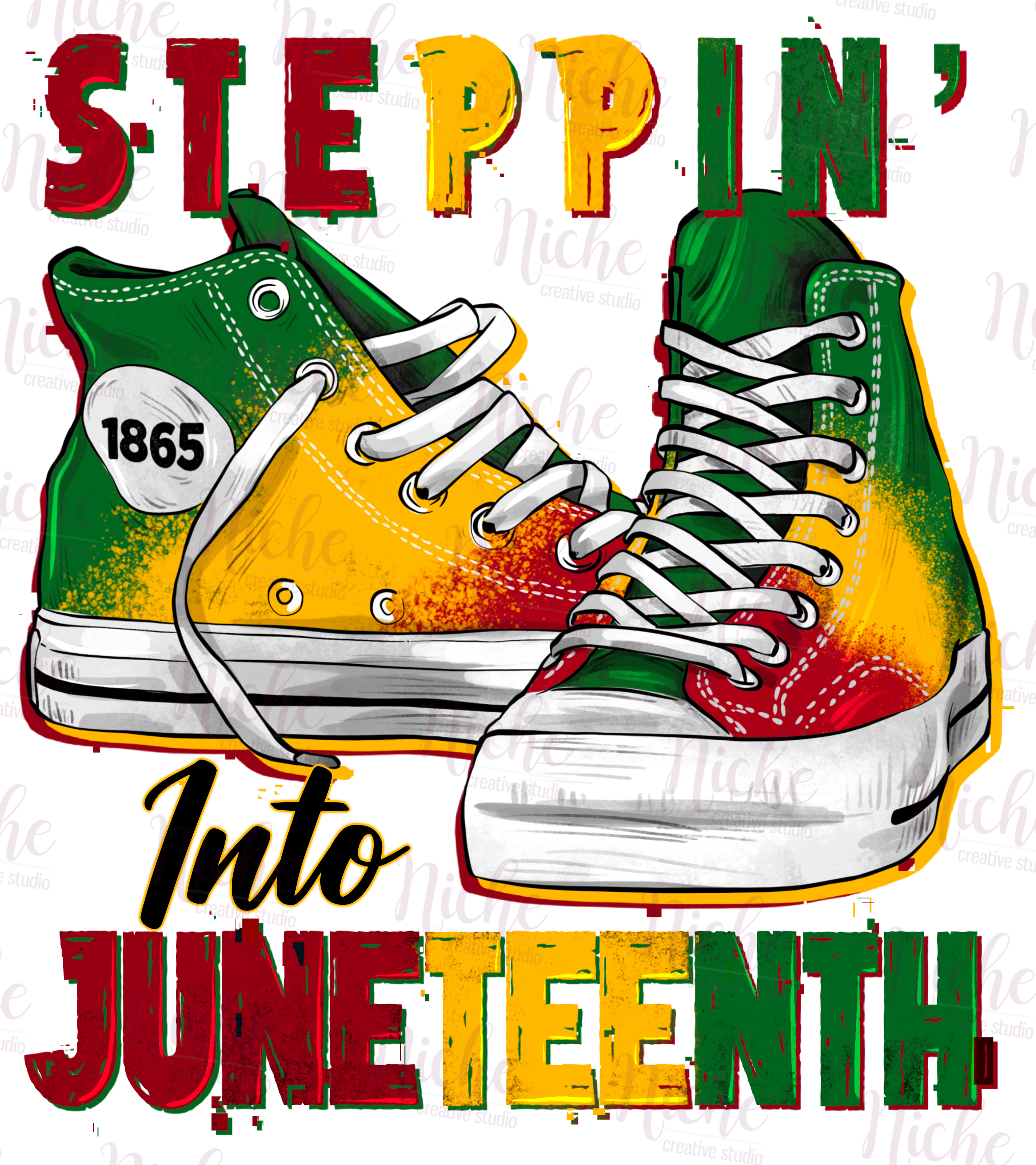 -JUN1863 Steppin' into Juneteenth Decal – Niche Creative Studio