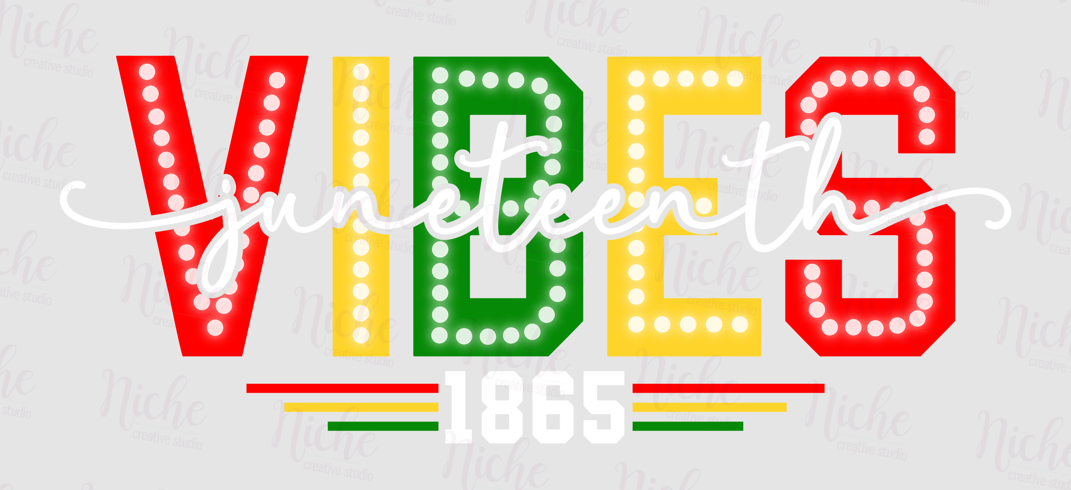 -JUN1864 Juneteenth Vibes Decal – Niche Creative Studio