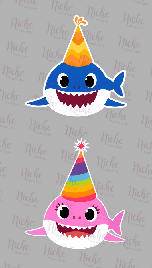 -KID2034 Birthday Shark Decal