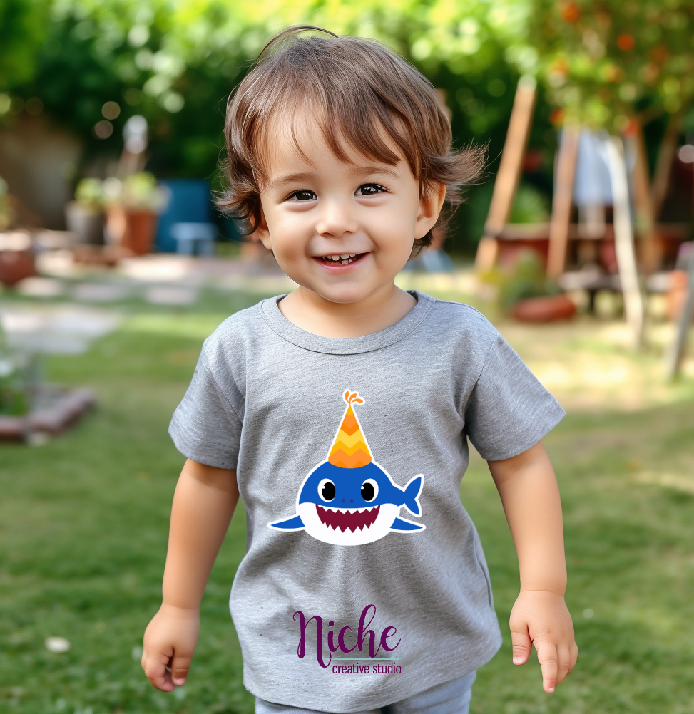 -KID2034 Birthday Shark Decal