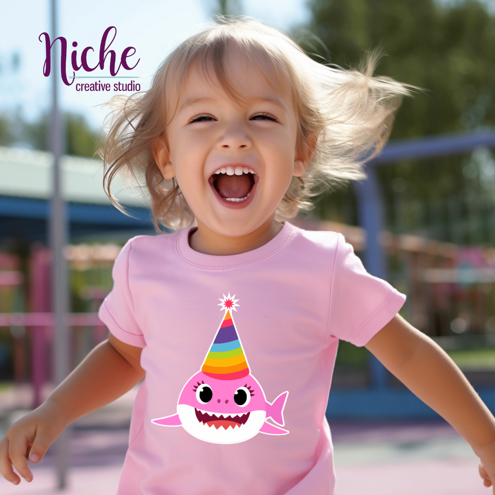-KID2034 Birthday Shark Decal