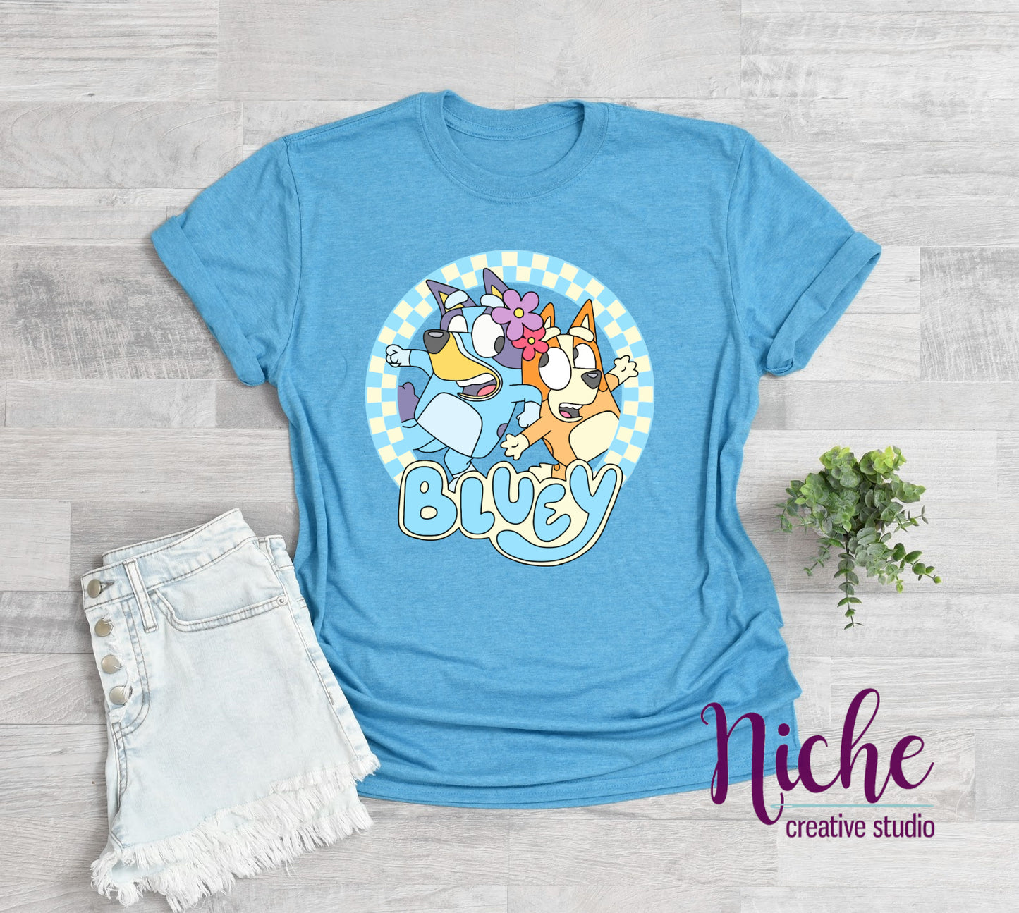 -KID450 Blue Dog Decal