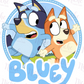 -KID5145 Blue Dog Decal