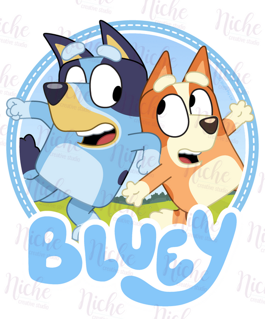 -KID5145 Blue Dog Decal