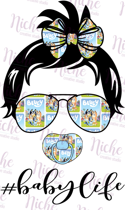 -KID673 Bluey Messy Baby Decal