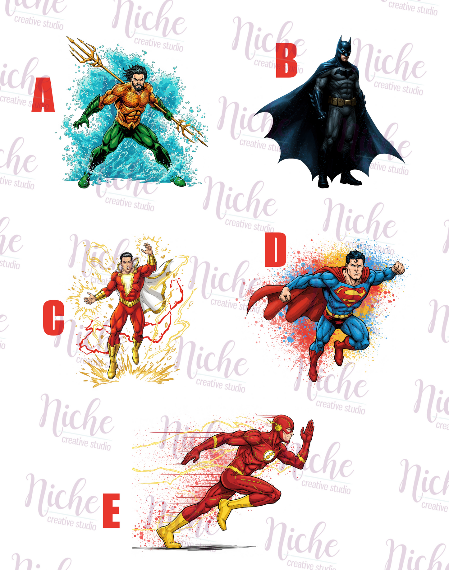 -KID8259 DC Characters Decal