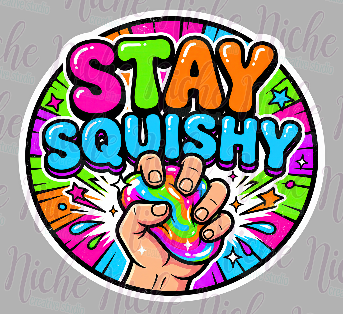 -KID8603 Stay Squishy Decal