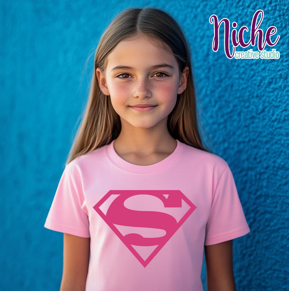 -KID8603 Super Girl Decal