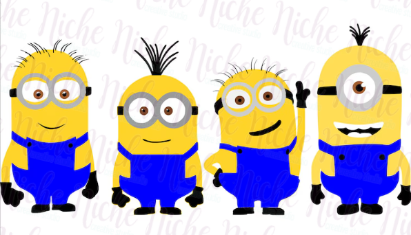 -KID8606 Group Minions Decal
