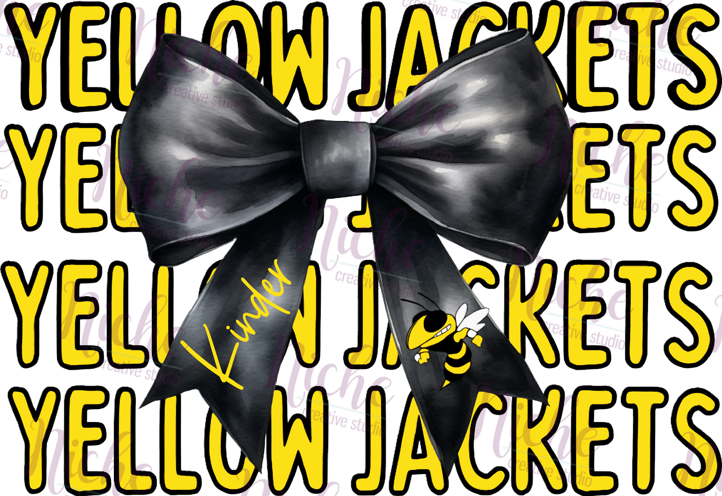 -KIN3134 Kinder Bow Decal