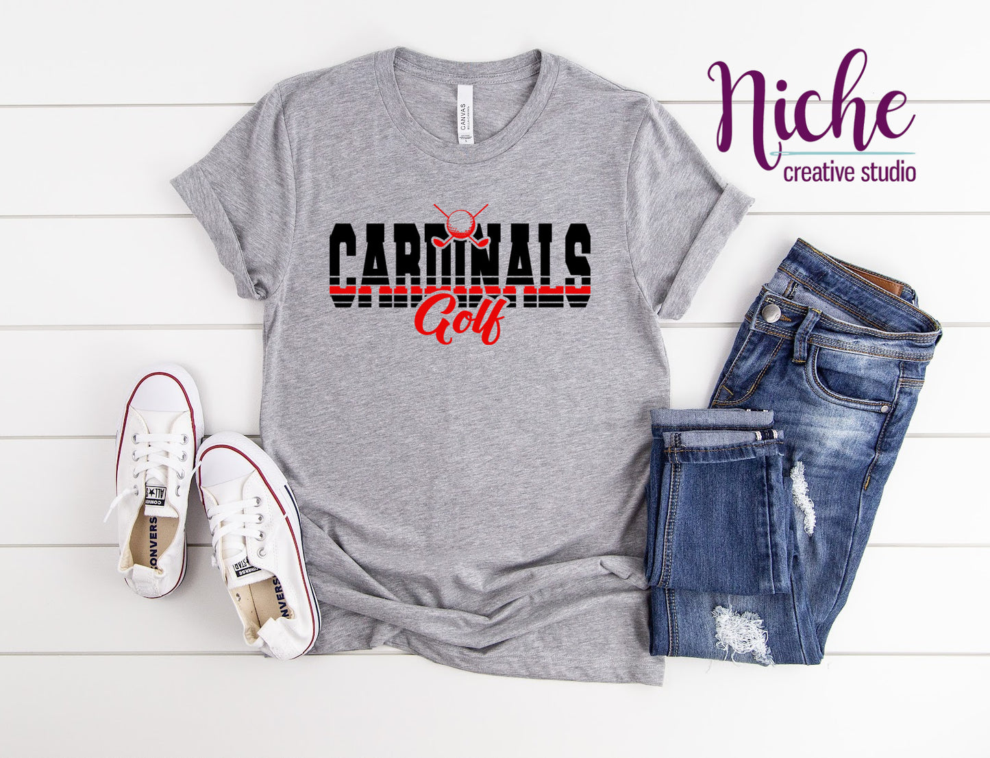 -LAC1673 Cardinals Golf Decal