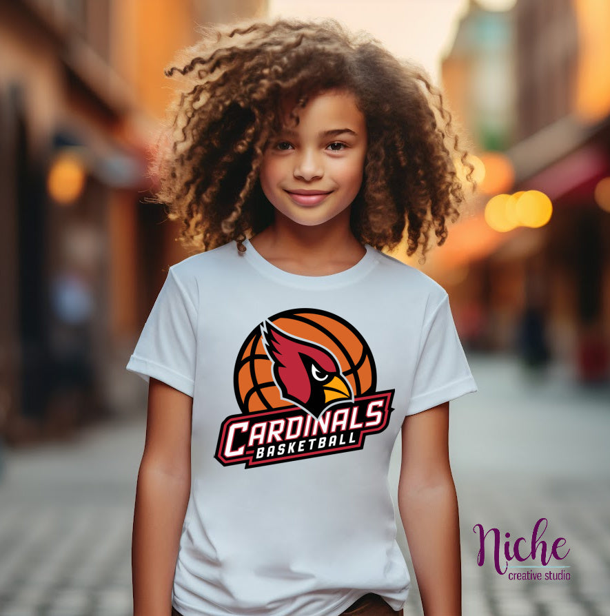 -LAC6030 Lacassine Cardinals Basketball Decal