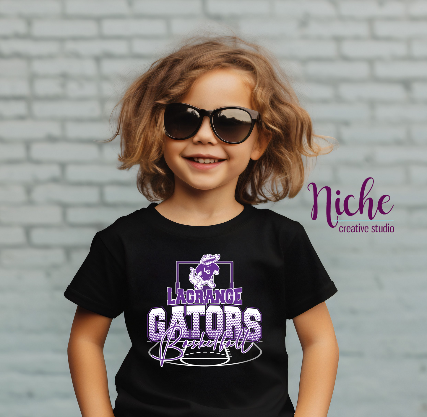 -LAG6024 Lagrange Gators Basketball Decal